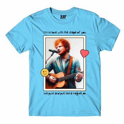 ed sheeran shape of you t-shirt music band buy online united states of america usa the banyan tee tbt men women girls boys unisex sky blue