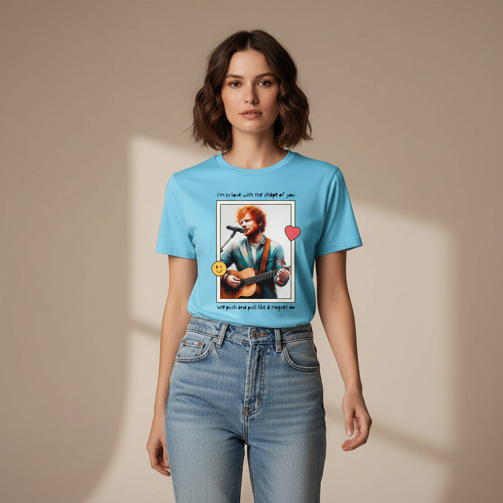 ed sheeran shape of you t-shirt music band buy online united states of america usa the banyan tee tbt men women girls boys unisex sky blue