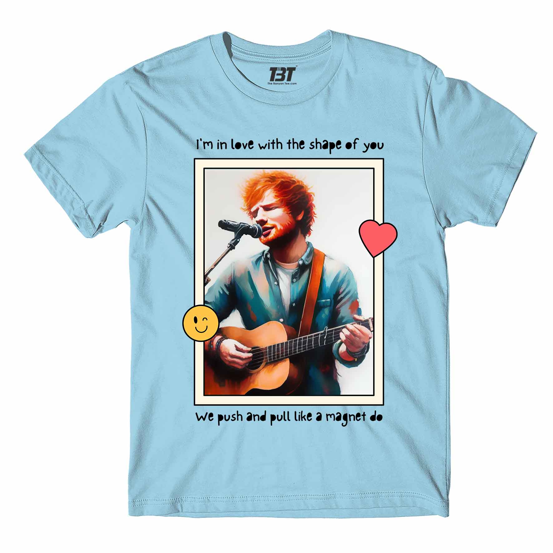 ed sheeran shape of you t-shirt music band buy online usa united states the banyan tee tbt men women girls boys unisex Sky Blue