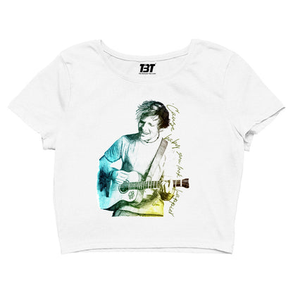 ed sheeran happier crop top music band buy online united states of america usa the banyan tee tbt men women girls boys unisex white