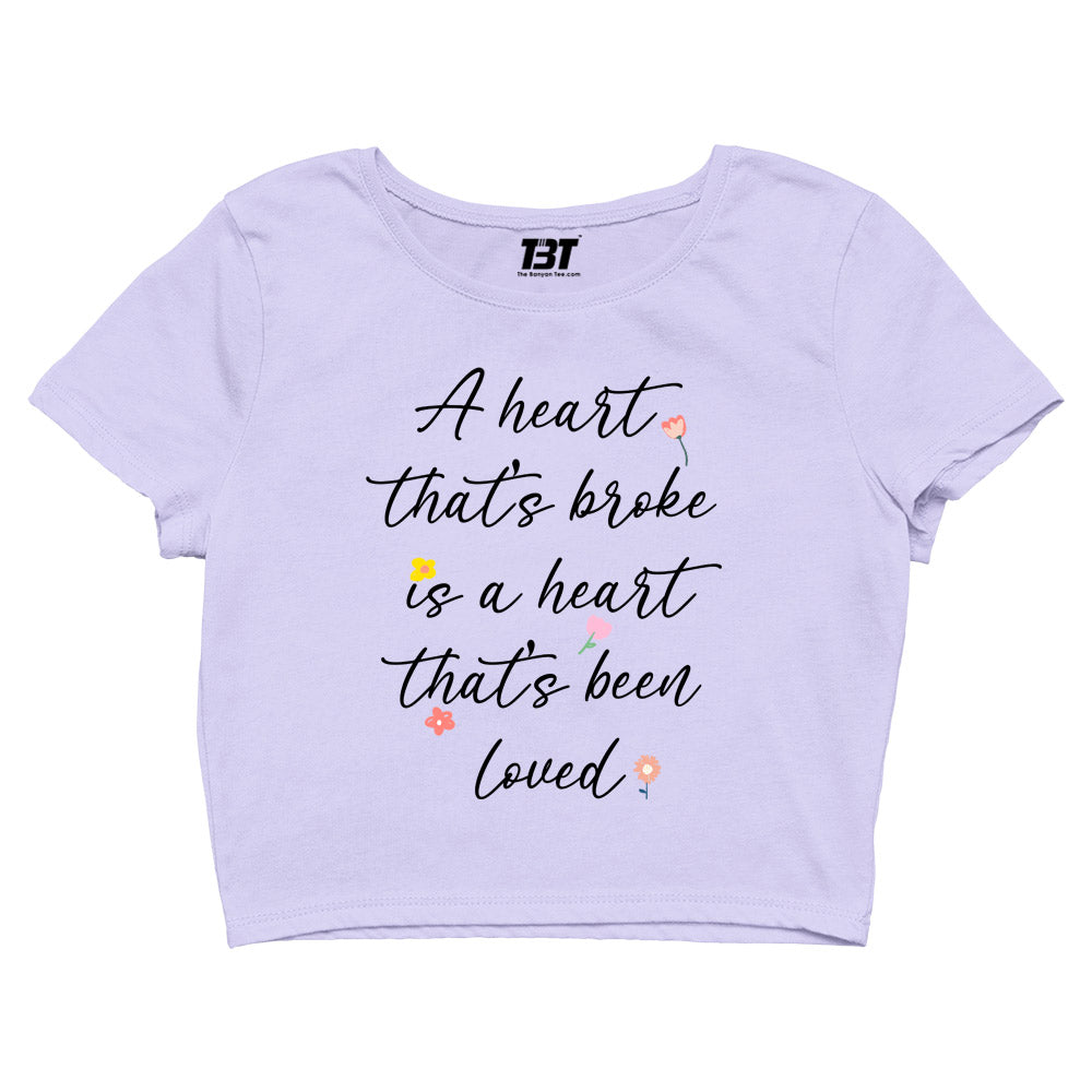 ed sheeran a heart that's broke - supermarket flowers crop top music band buy online united states of america usa the banyan tee tbt men women girls boys unisex Sky Blue