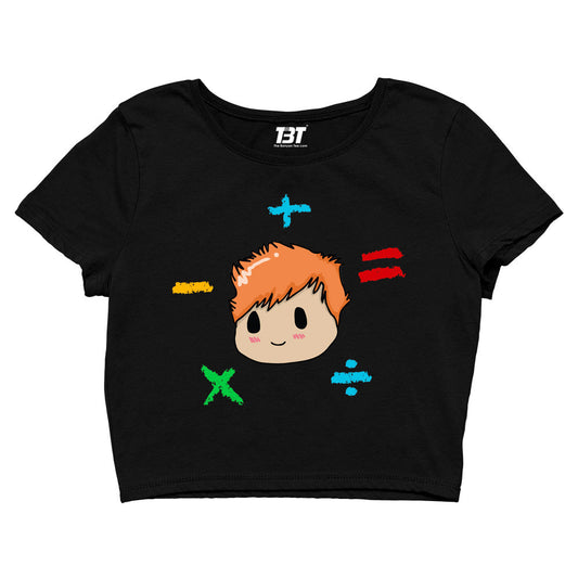 ed sheeran the album math crop top music band buy online united states of america usa the banyan tee tbt men women girls boys unisex black