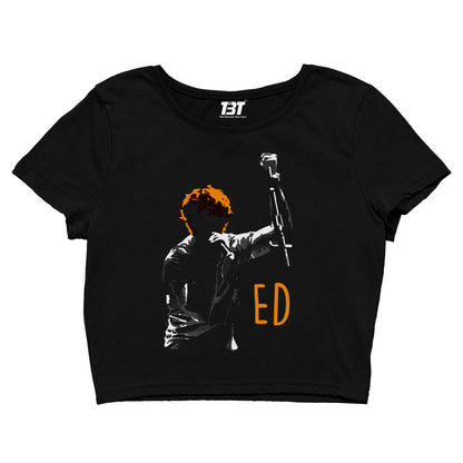 ed sheeran ed silhouette crop top music band buy online united states of america usa the banyan tee tbt men women girls boys unisex black