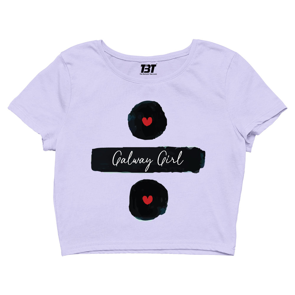 ed sheeran galway girl crop top music band buy online united states of america usa the banyan tee tbt men women girls boys unisex Sky Blue