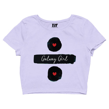 ed sheeran galway girl crop top music band buy online united states of america usa the banyan tee tbt men women girls boys unisex Sky Blue