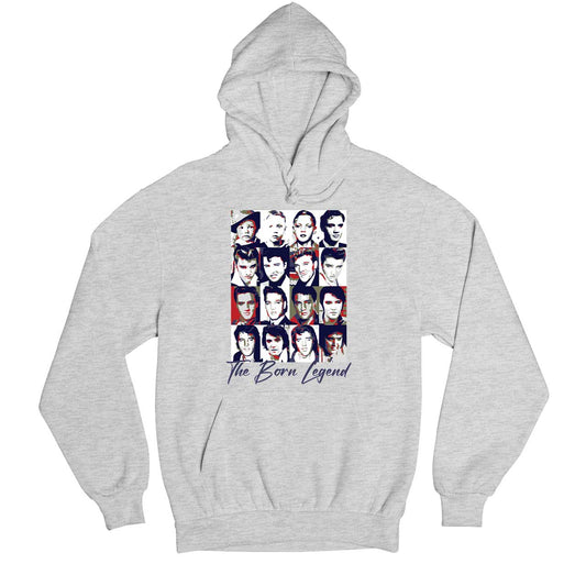 elvis presley the born legend hoodie hooded sweatshirt winterwear music band buy online united states usa the banyan tee tbt men women girls boys unisex gray
