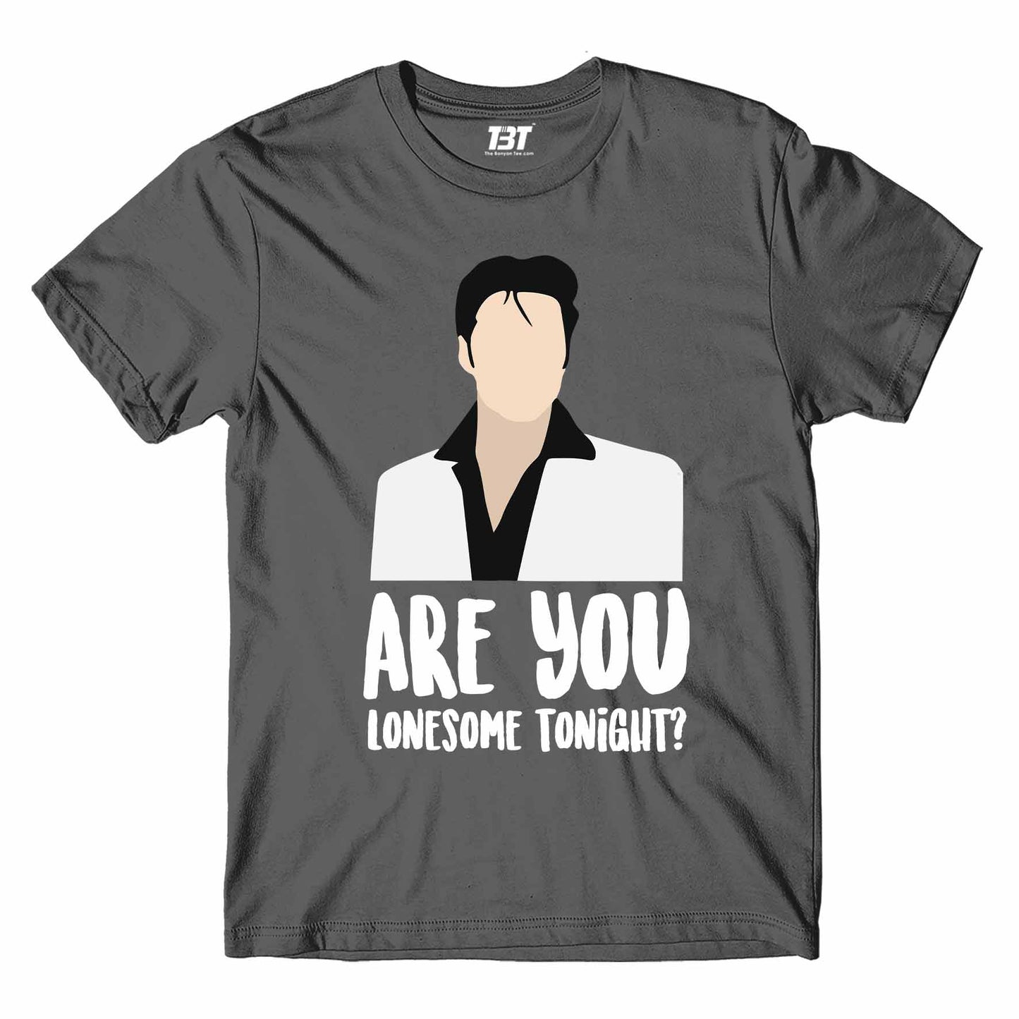elvis presley are you lonesome tonight? t-shirt music band buy online united states of america usa the banyan tee tbt men women girls boys unisex steel grey