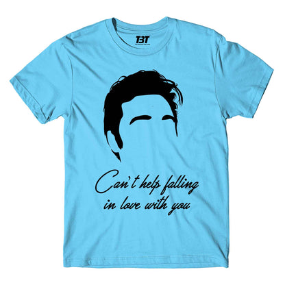 elvis presley can't help falling in love with you t-shirt music band buy online united states of america usa the banyan tee tbt men women girls boys unisex Sky Blue