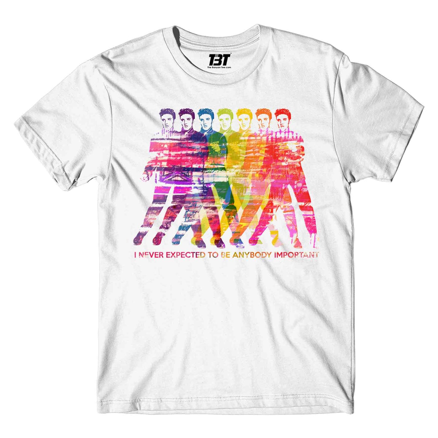 elvis presley i never expected to be anybody important t-shirt music band buy online united states of america usa the banyan tee tbt men women girls boys unisex white