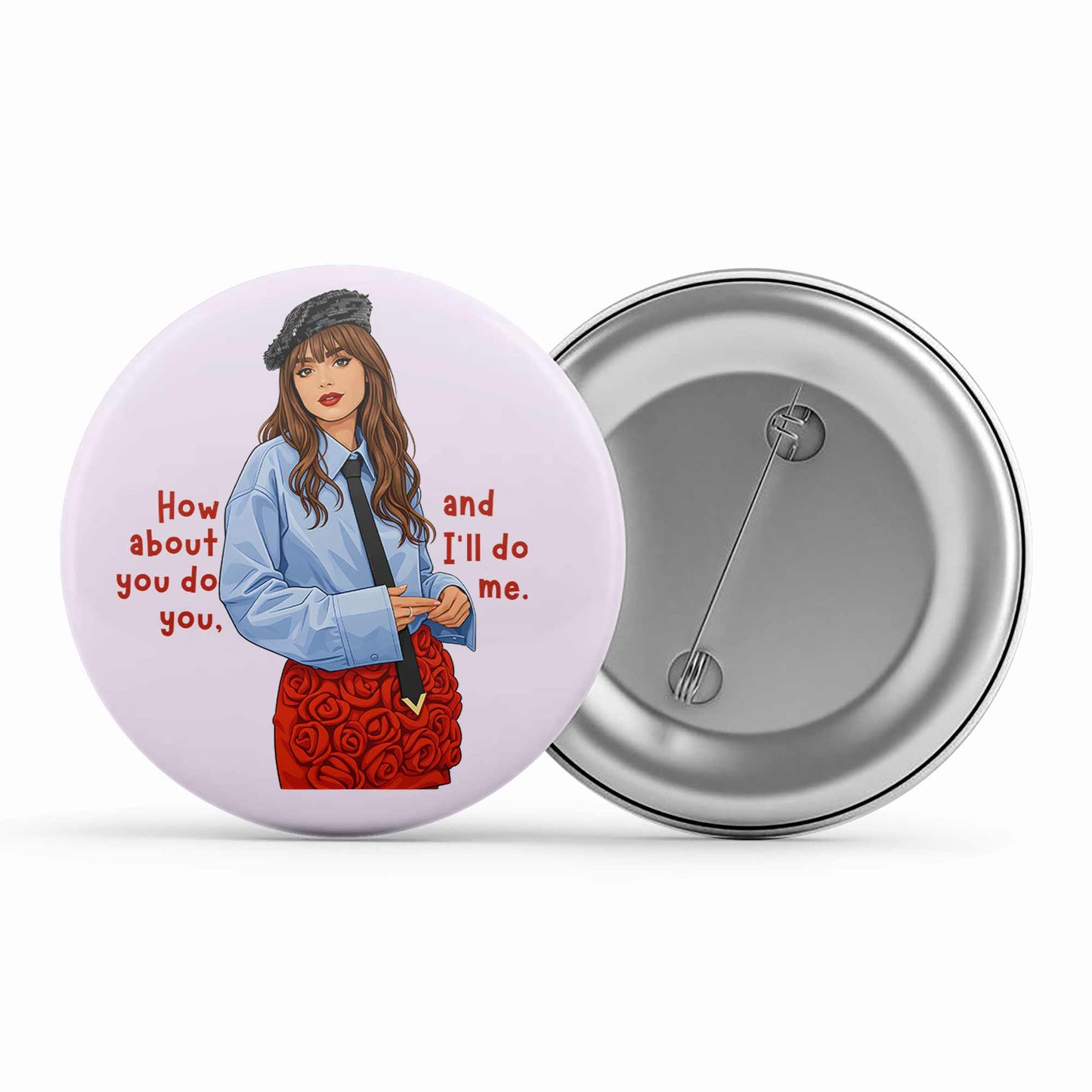 emily in paris how about you do you badge pin button tv & movies buy online united states usa the banyan tee tbt men women girls boys unisex  