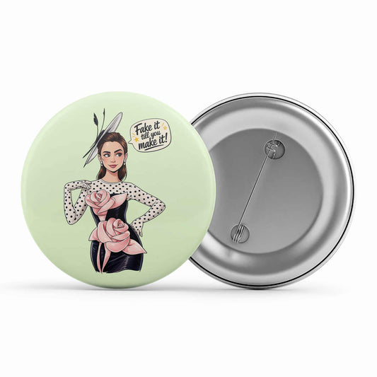 emily in paris fake it till you make it badge pin button tv & movies buy online united states usa the banyan tee tbt men women girls boys unisex  