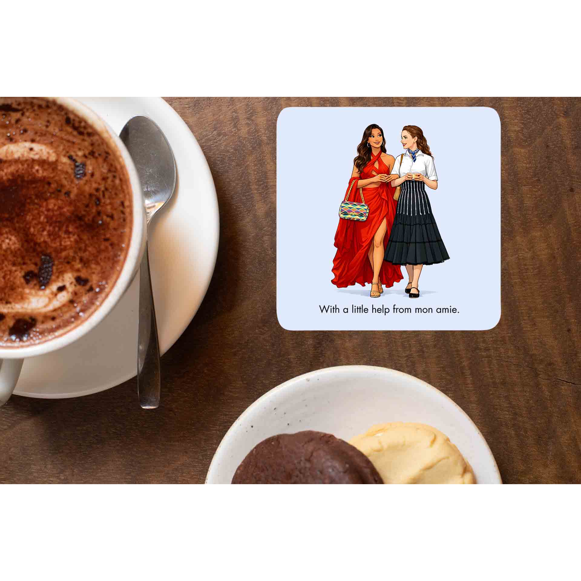 emily in paris mon amie coasters wooden table cups united states usan tv & movies buy online united states usa the banyan tee tbt men women girls boys unisex  