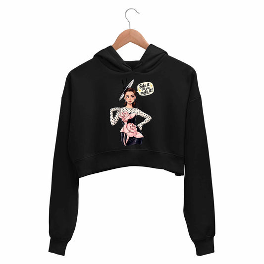 emily in paris fake it till you make it crop hoodie hooded sweatshirt upper winterwear tv & movies buy online united states usa the banyan tee tbt men women girls boys unisex black 