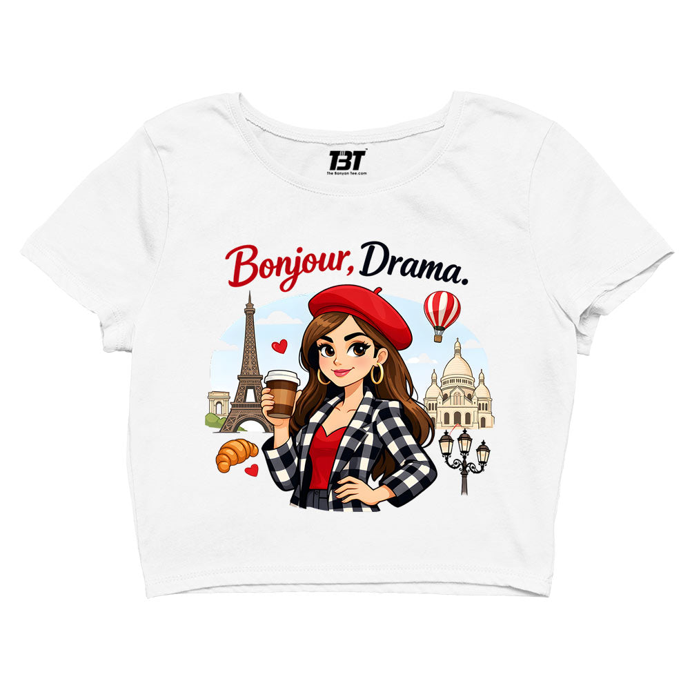emily in paris bonjour drama crop top tv & movies buy online united states usa the banyan tee tbt men women girls boys unisex s 