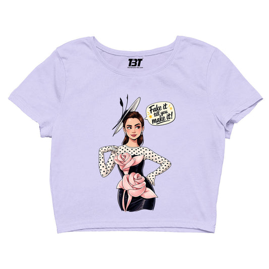 emily in paris fake it till you make it crop top tv & movies buy online united states usa the banyan tee tbt men women girls boys unisex s 