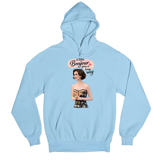 emily in paris a little bonjour hoodie hooded sweatshirt winterwear tv & movies buy online united states usa the banyan tee tbt men women girls boys unisex baby blue 