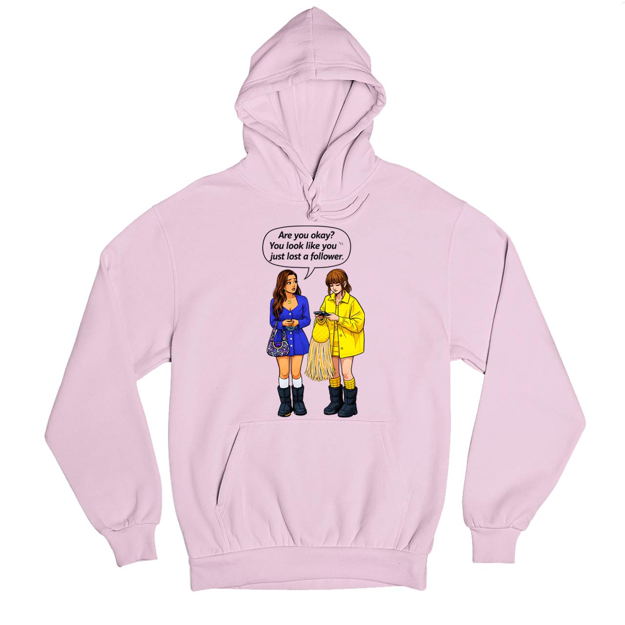 emily in paris lost a follower hoodie hooded sweatshirt winterwear tv & movies buy online united states usa the banyan tee tbt men women girls boys unisex baby pink 