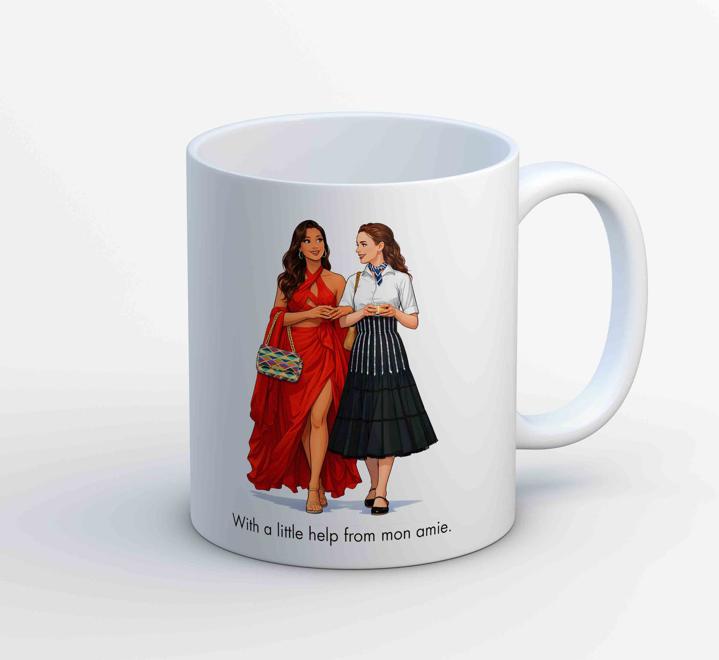 emily in paris mon amie mug coffee ceramic tv & movies buy online united states usa the banyan tee tbt men women girls boys unisex  