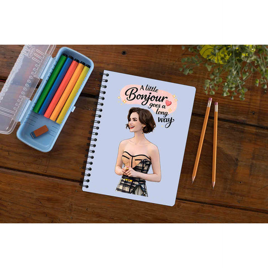 emily in paris a little bonjour notebook notepad diary buy online united states usa the banyan tee tbt unruled 