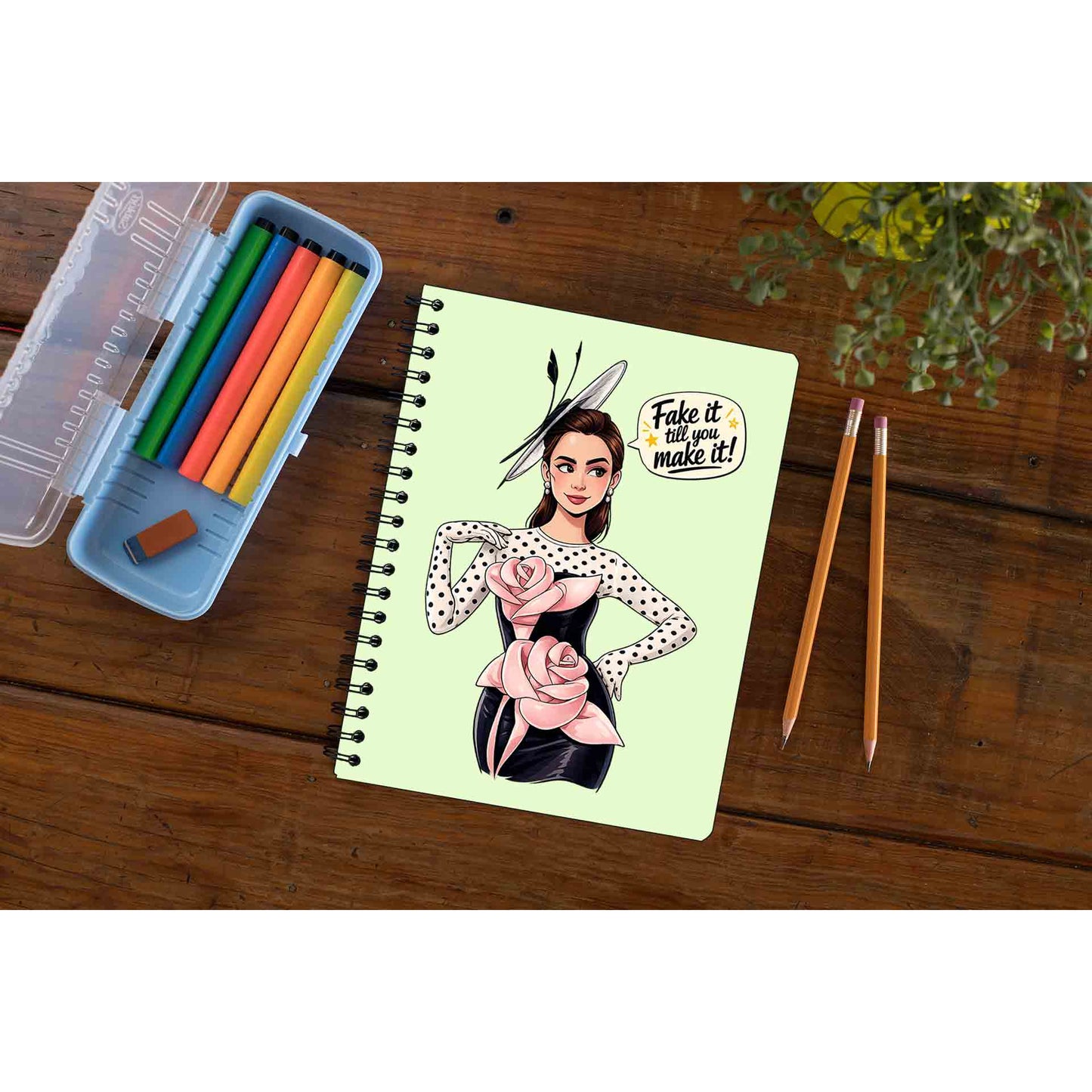 emily in paris fake it till you make it notebook notepad diary buy online united states usa the banyan tee tbt unruled 