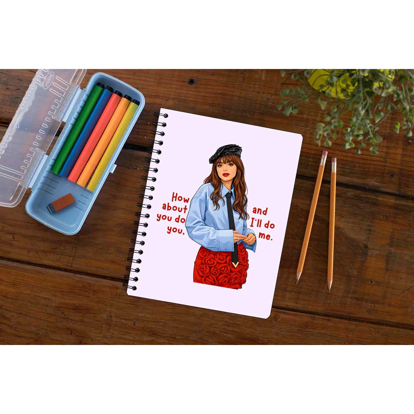 emily in paris how about you do you notebook notepad diary buy online united states usa the banyan tee tbt unruled 