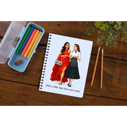 emily in paris mon amie notebook notepad diary buy online united states usa the banyan tee tbt unruled 