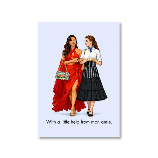 emily in paris mon amie poster wall art buy online united states usa the banyan tee tbt 8 x 10 