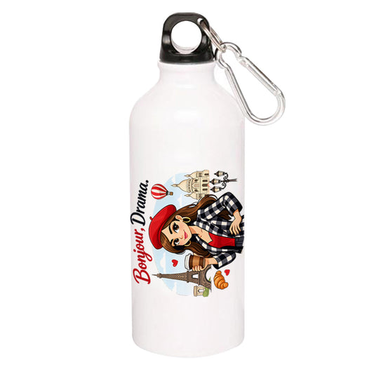 emily in paris bonjour drama sipper steel water bottle flask gym shaker tv & movies buy online india the banyan tee tbt men women girls boys unisex  
