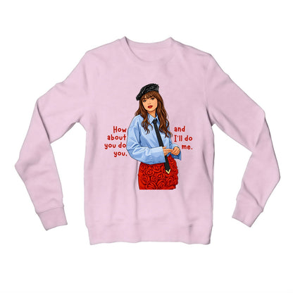emily in paris how about you do you sweatshirt upper winterwear tv & movies buy online united states usa the banyan tee tbt men women girls boys unisex baby pink 