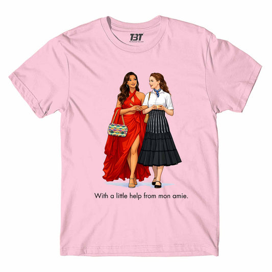 emily in paris mon amie t-shirt tv & movies buy online united states usa the banyan tee tbt men women girls boys unisex baby pink 