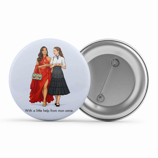 emily in paris mon amie badge pin button tv & movies buy online united states usa the banyan tee tbt men women girls boys unisex  