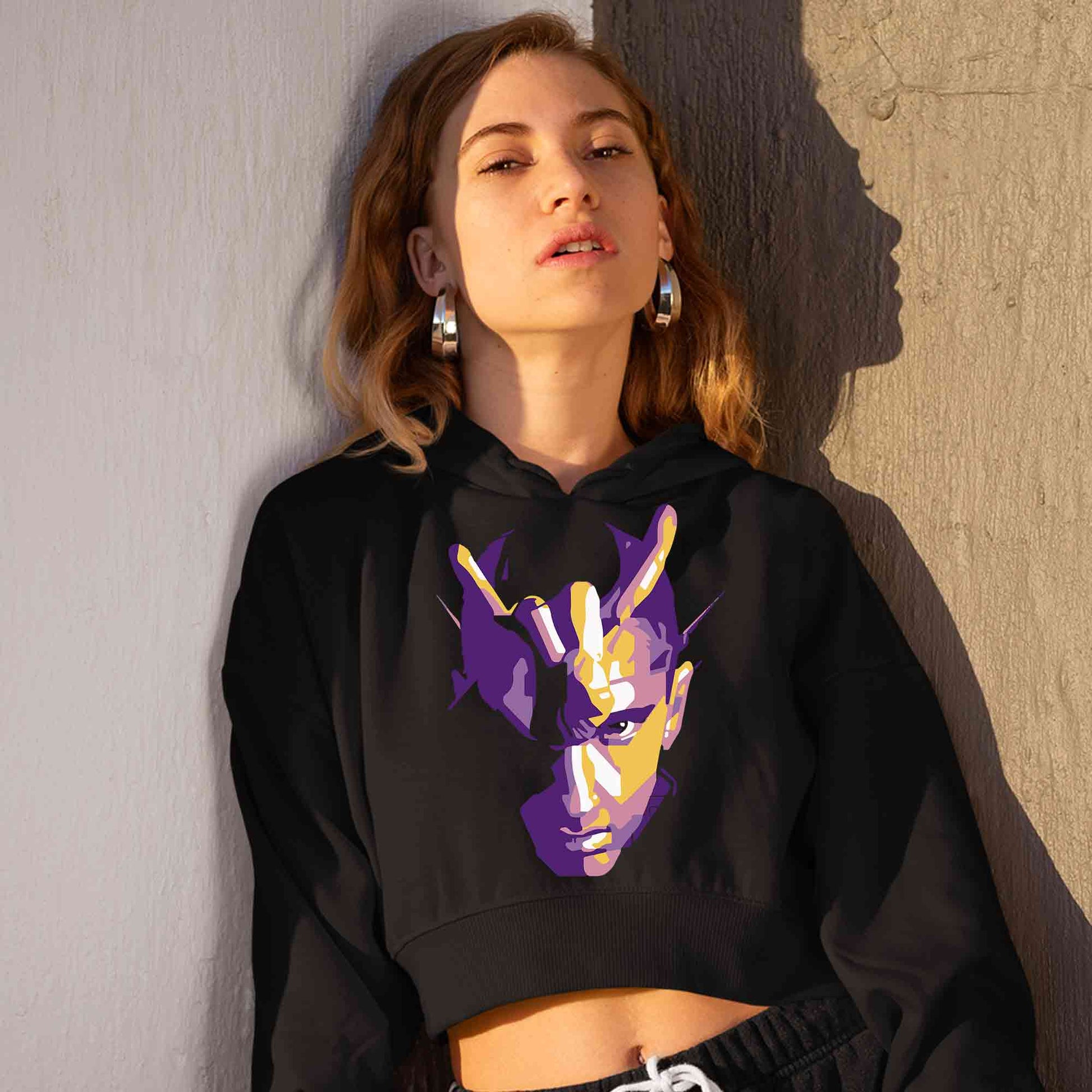 eminem bull horn crop hoodie hooded sweatshirt upper winterwear music band buy online india the banyan tee tbt men women girls boys unisex black