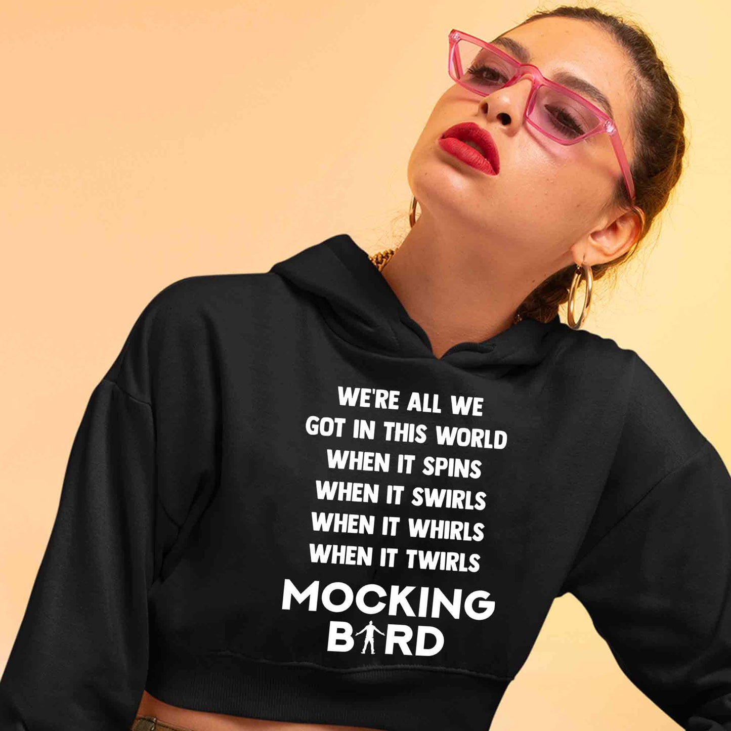 eminem mocking bird crop hoodie hooded sweatshirt upper winterwear music band buy online india the banyan tee tbt men women girls boys unisex black