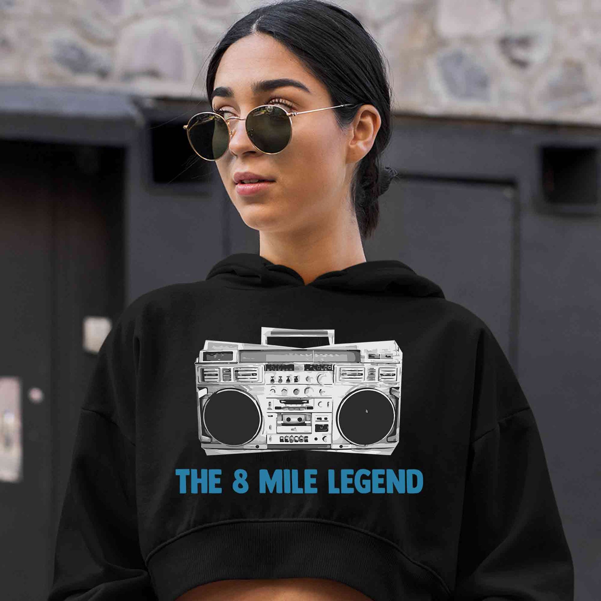 eminem the 8 mile legend crop hoodie hooded sweatshirt upper winterwear music band buy online india the banyan tee tbt men women girls boys unisex black