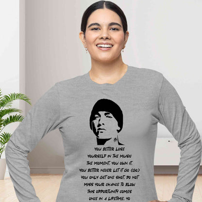 eminem lose yourself full sleeves long sleeves music band buy online india the banyan tee tbt men women girls boys unisex gray