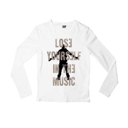 eminem lose yourself for the music full sleeves long sleeves music band buy online india the banyan tee tbt men women girls boys unisex white