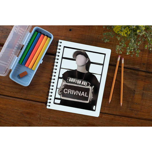 eminem criminal notebook notepad diary buy online united states of america usa the banyan tee tbt unruled