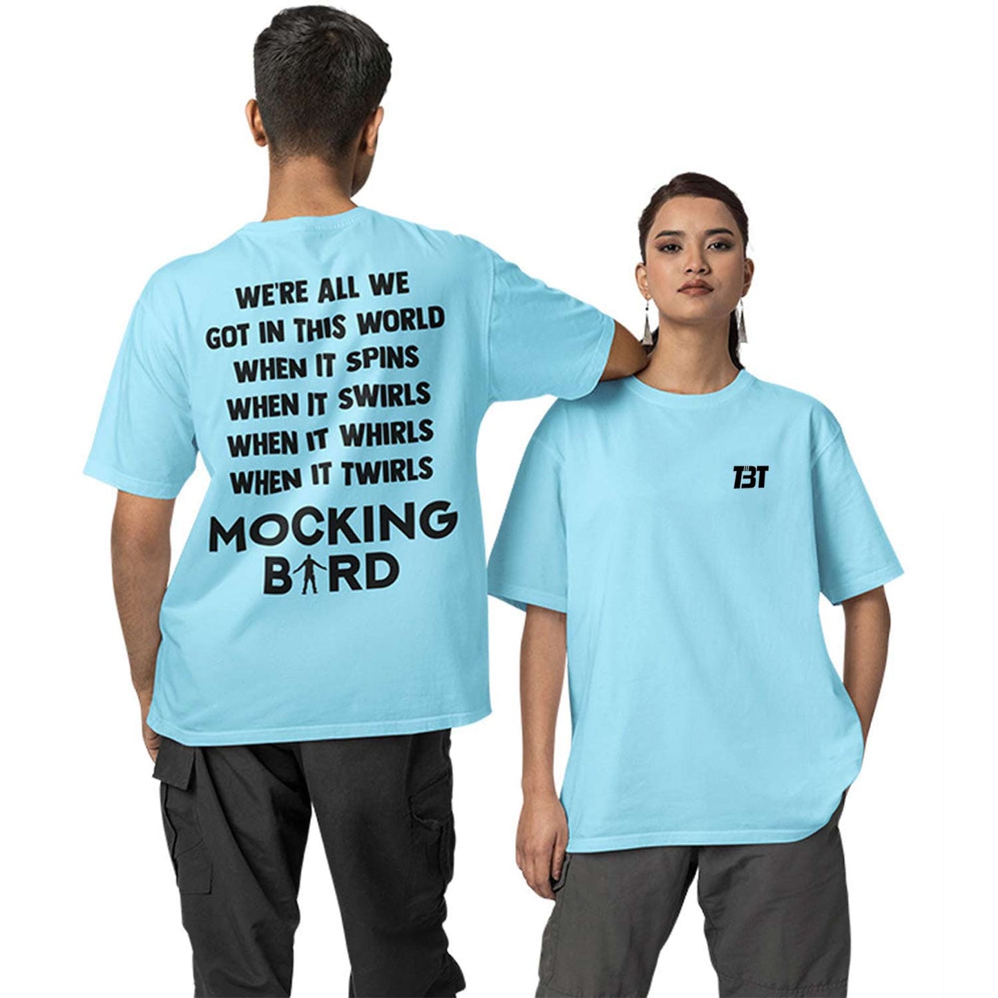 Oversized T shirt - Mocking Bird