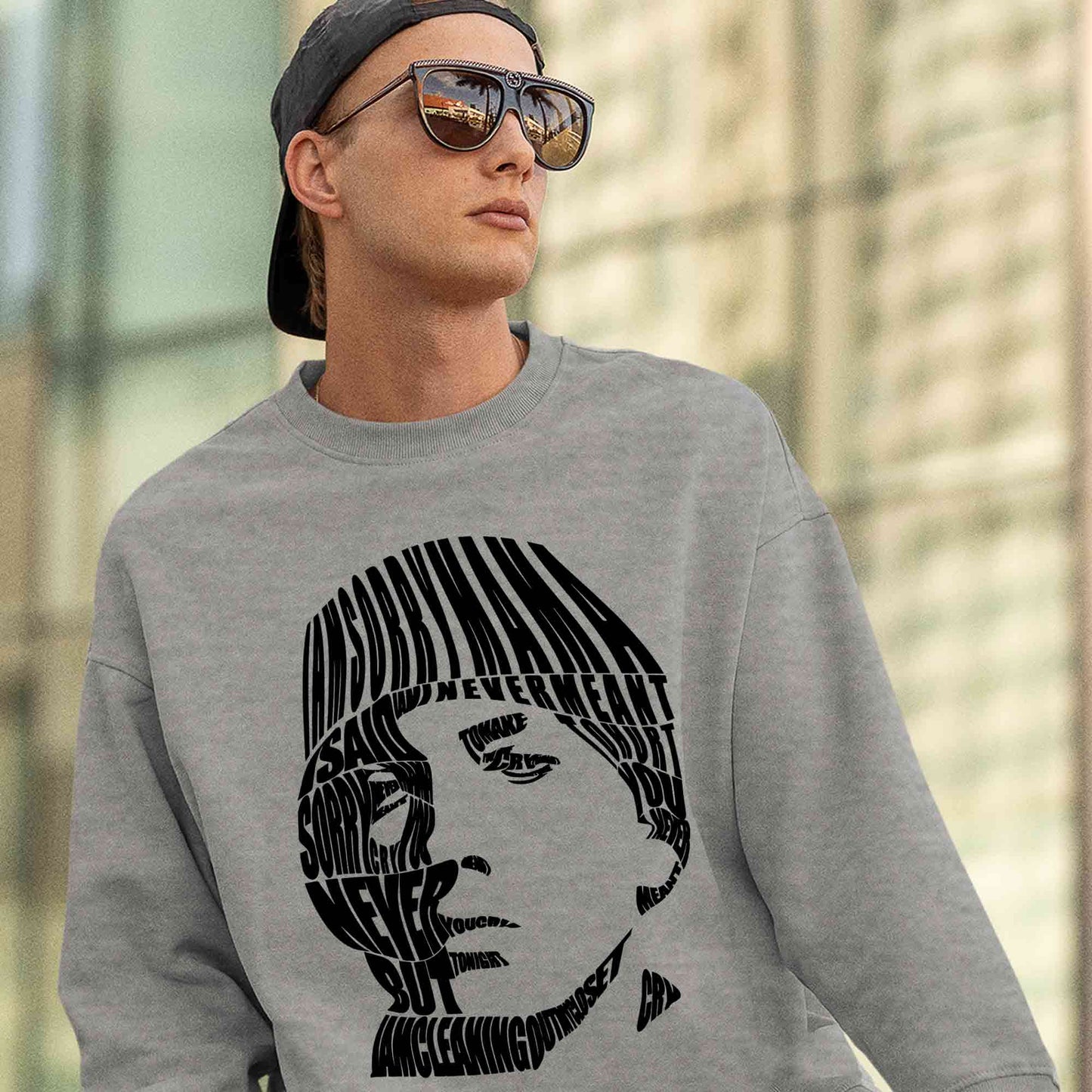 eminem cleaning out my closet sweatshirt upper winterwear music band buy online united states usa the banyan tee tbt men women girls boys unisex gray