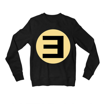 eminem e sweatshirt upper winterwear music band buy online united states of america usa the banyan tee tbt men women girls boys unisex black icon