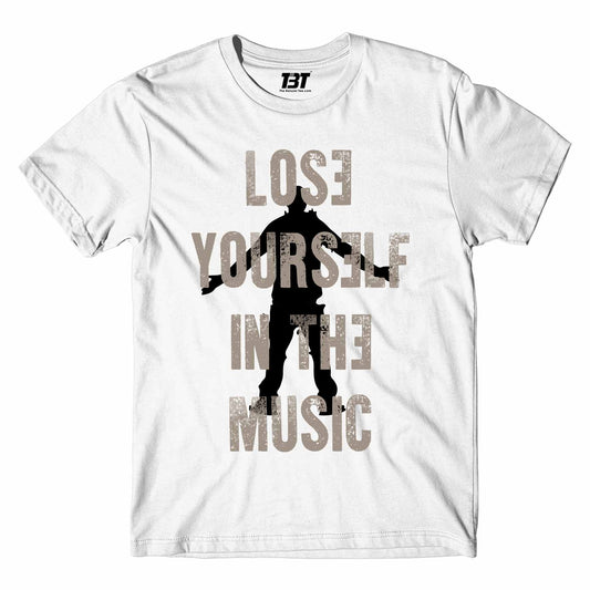 eminem lose yourself for the music t-shirt music band buy online usa united states the banyan tee tbt men women girls boys unisex white