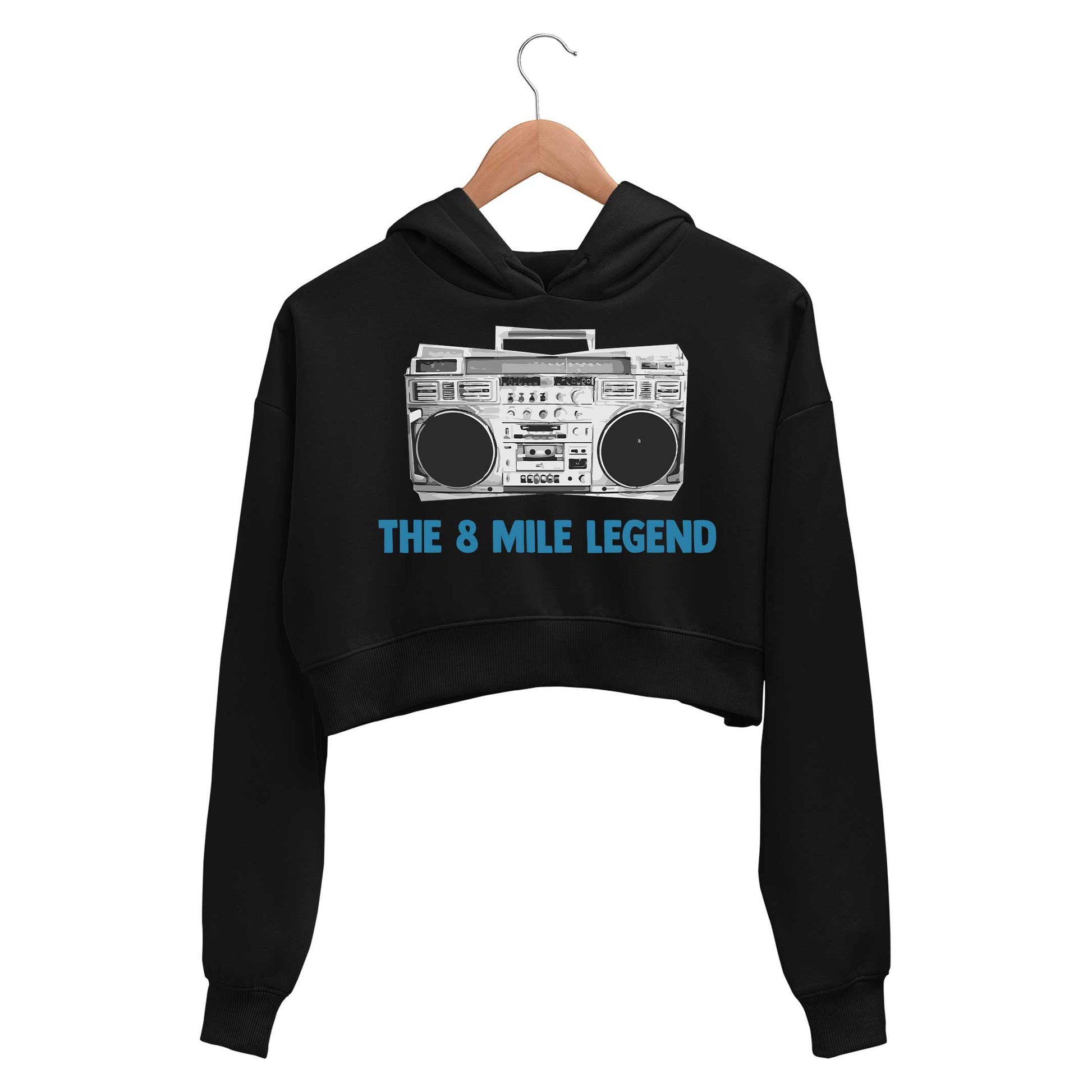 eminem the 8 mile legend crop hoodie hooded sweatshirt upper winterwear music band buy online india the banyan tee tbt men women girls boys unisex black
