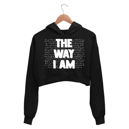 eminem the way i am crop hoodie hooded sweatshirt upper winterwear music band buy online india the banyan tee tbt men women girls boys unisex black