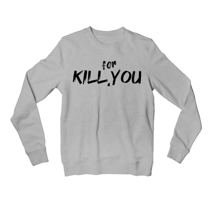 eminem kill for you sweatshirt upper winterwear music band buy online united states usa the banyan tee tbt men women girls boys unisex gray