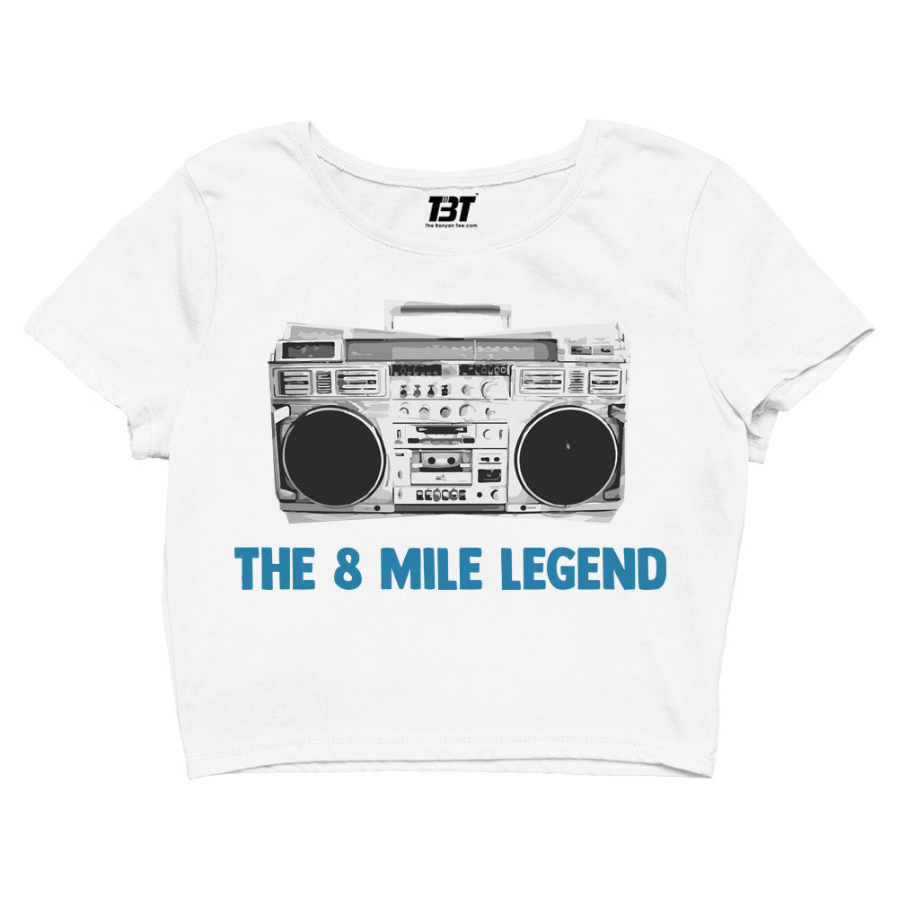 eminem the 8 mile legend crop top music band buy online united states of america usa the banyan tee tbt men women girls boys unisex white