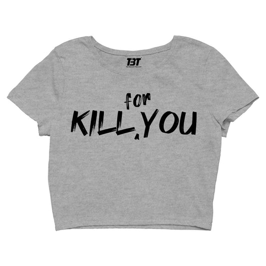 eminem kill for you crop top music band buy online united states of america usa the banyan tee tbt men women girls boys unisex gray