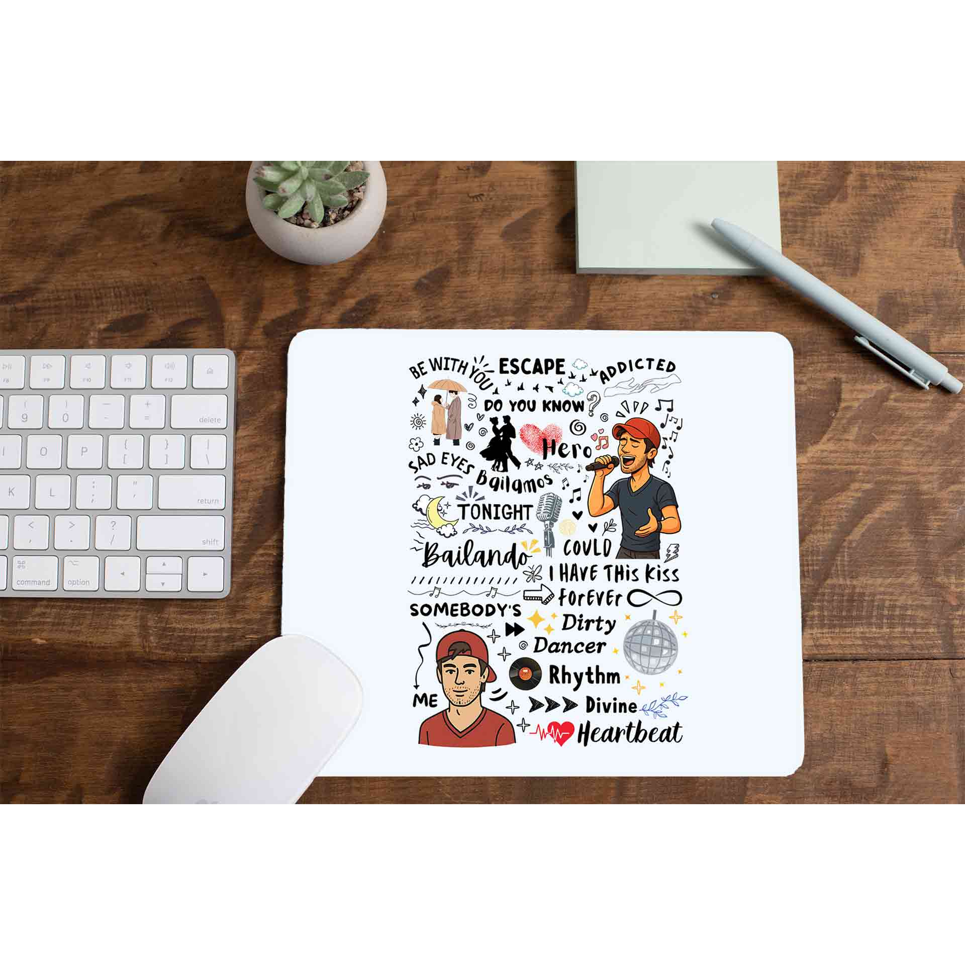 enrique the doodle escape mousepad logitech large anime music band buy online united states usa the banyan tee tbt men women girls boys unisex  