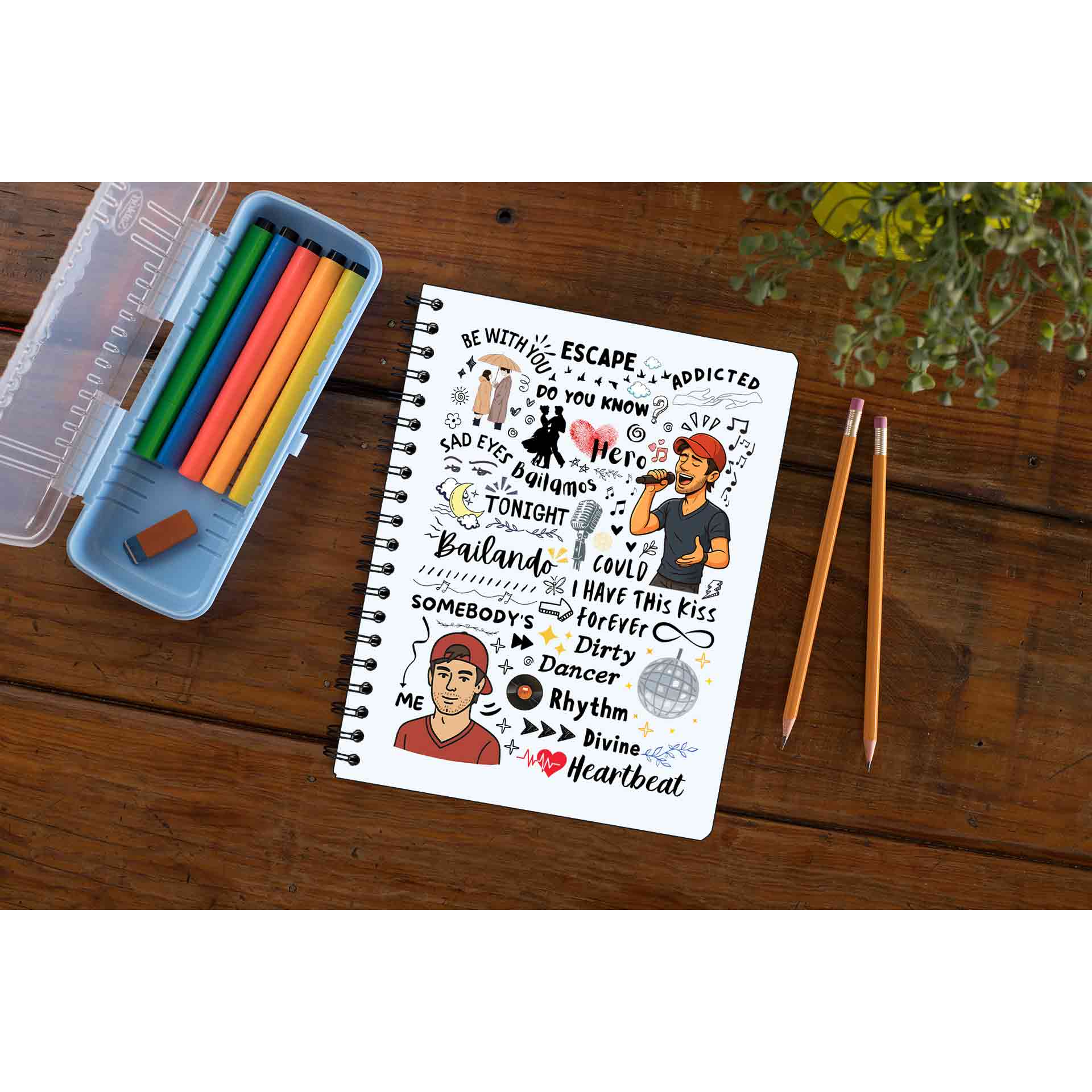 enrique the doodle escape notebook notepad diary buy online united states usa the banyan tee tbt unruled 