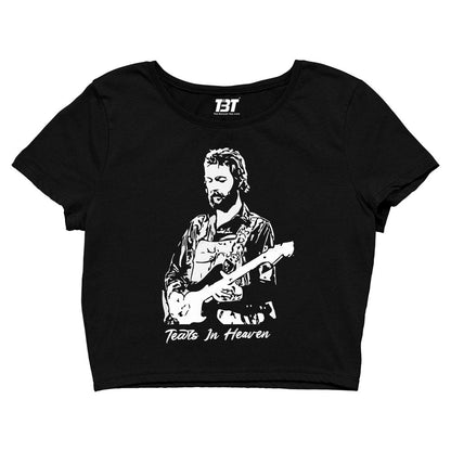 eric clapton tears in heaven  crop top music band buy online united states of america usa the banyan tee tbt men women girls boys unisex black