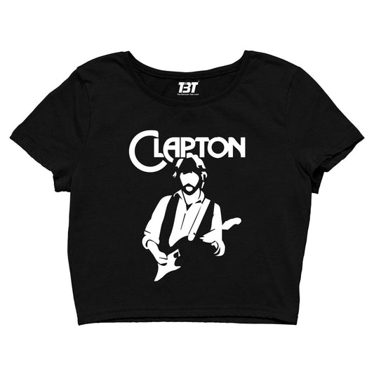 eric clapton clapton crop top music band buy online united states of america usa the banyan tee tbt men women girls boys unisex black